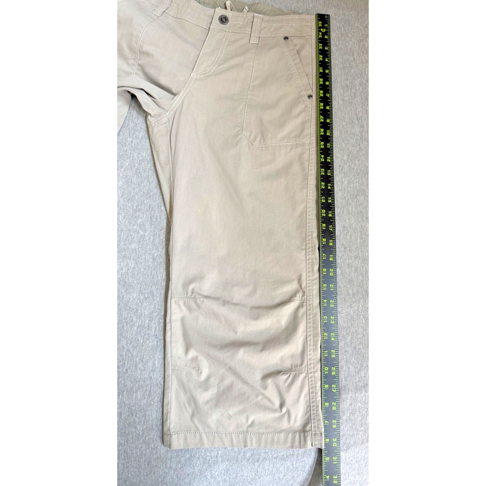 KÜHL Born in the Mountains Capri Pants Size 12 Khaki Style #6215 - Picture 15 of 16